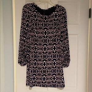 Laundry Black and Pink Long Sleeve Dress